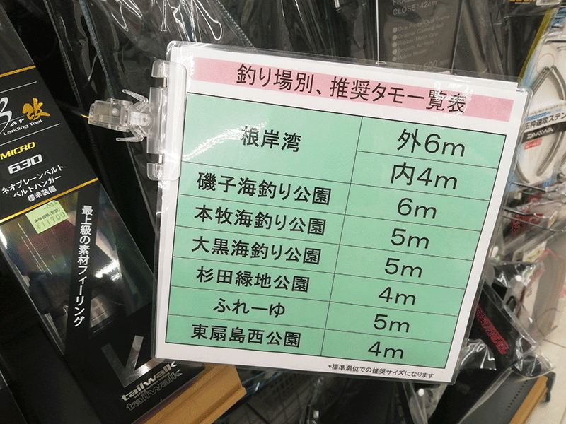 神奈川　海釣り　タモの長さはどれくらいが必要？