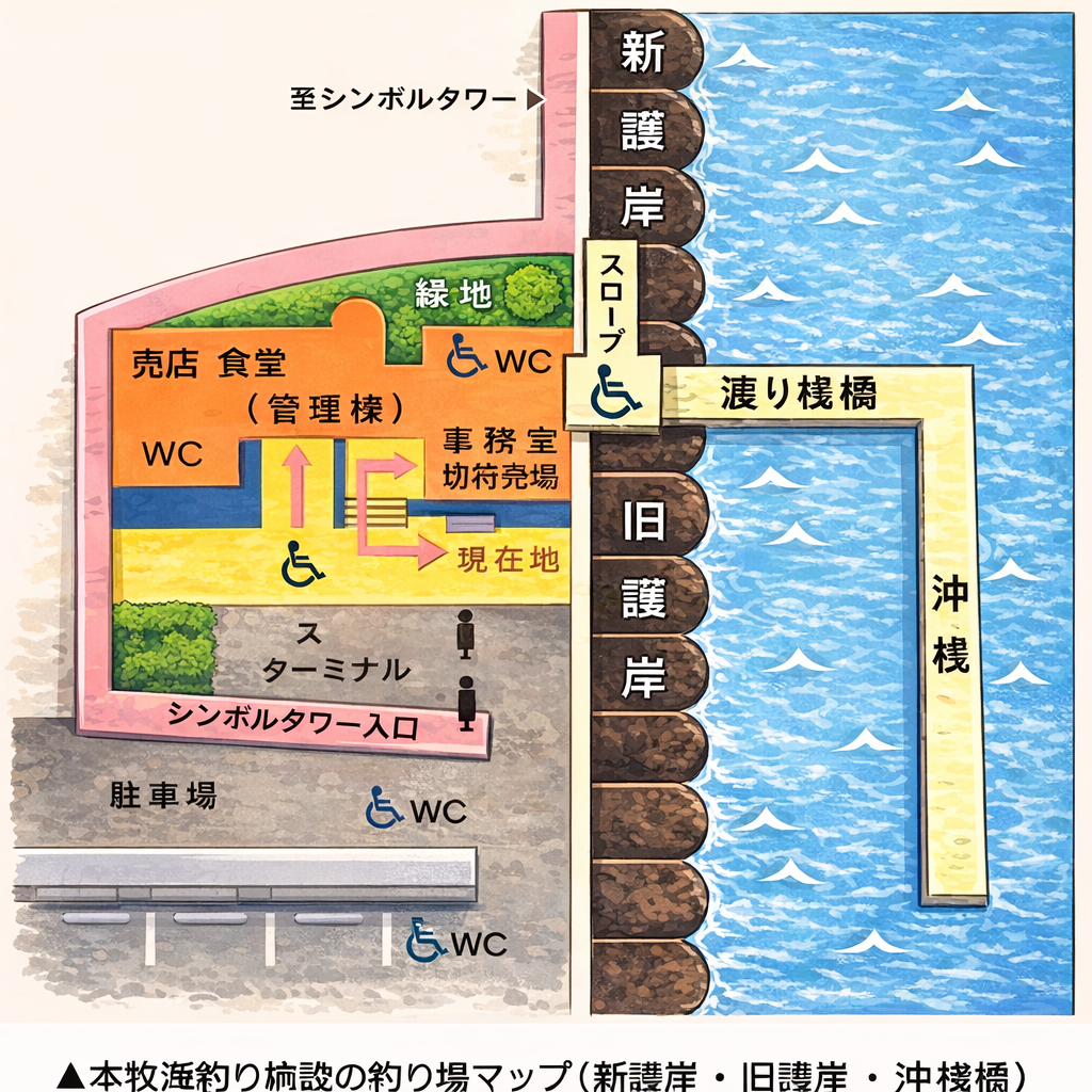本牧海釣り施設　子供と行っても釣れる？
