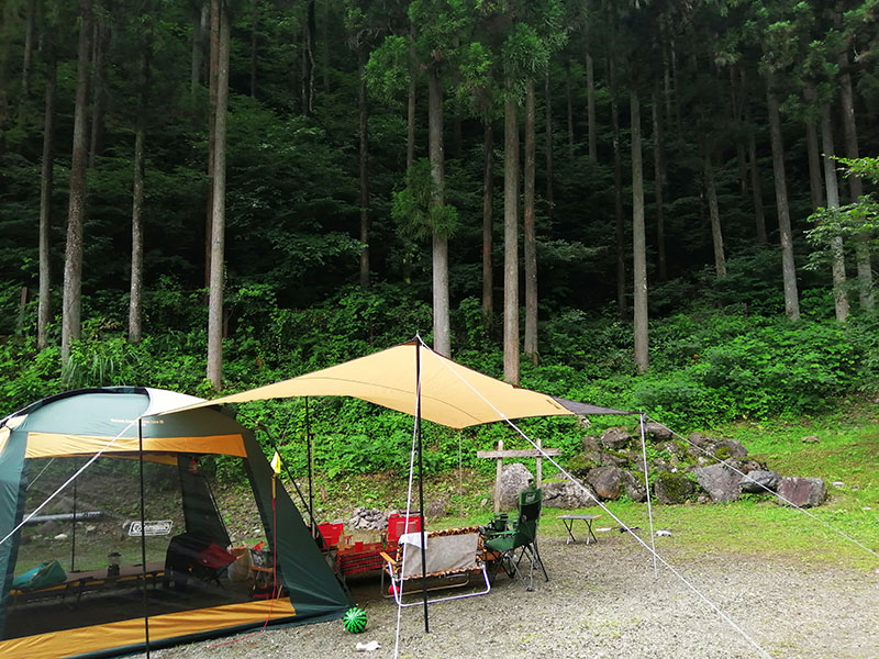 檜原村の穴場のキャンプ場　