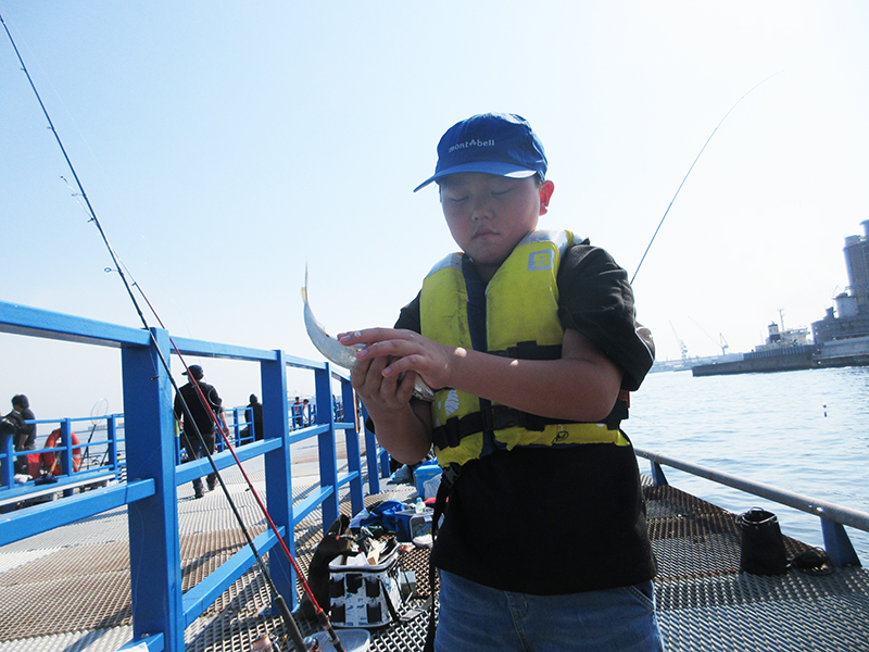 本牧海釣り施設　小学校低学年でも魚は釣れる？