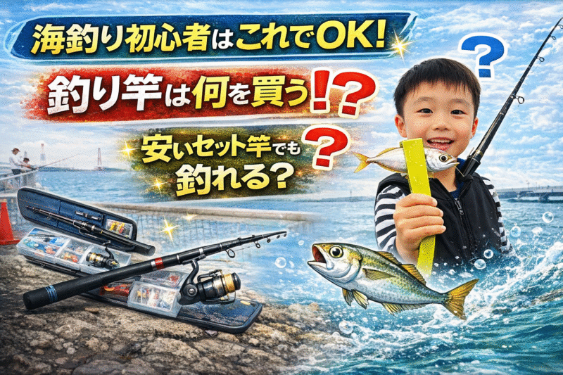 これから海釣りをはじめる　竿は何を買えばいい？