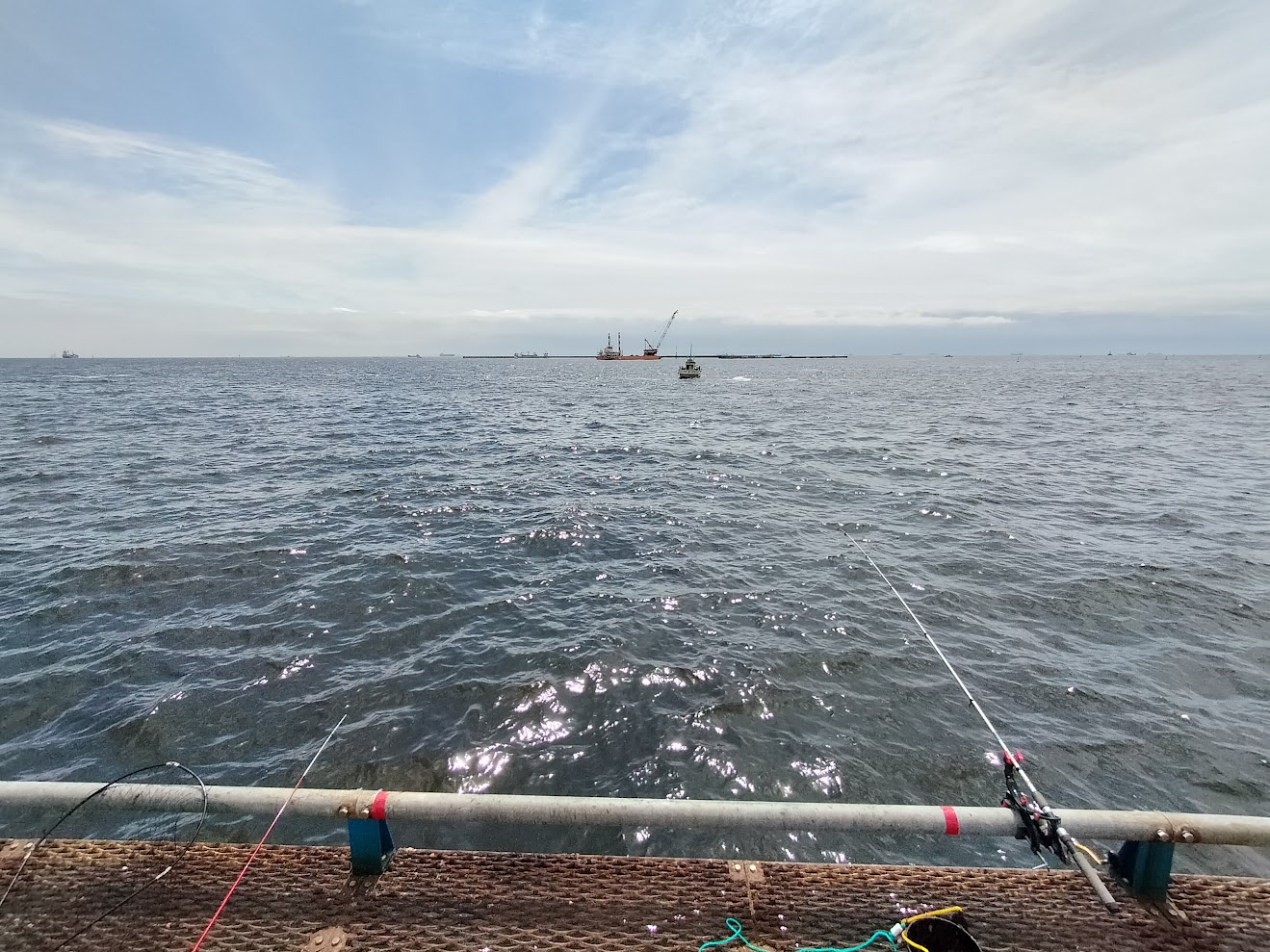 本牧海釣り施設　沖桟橋　イカはどこで釣れる？
