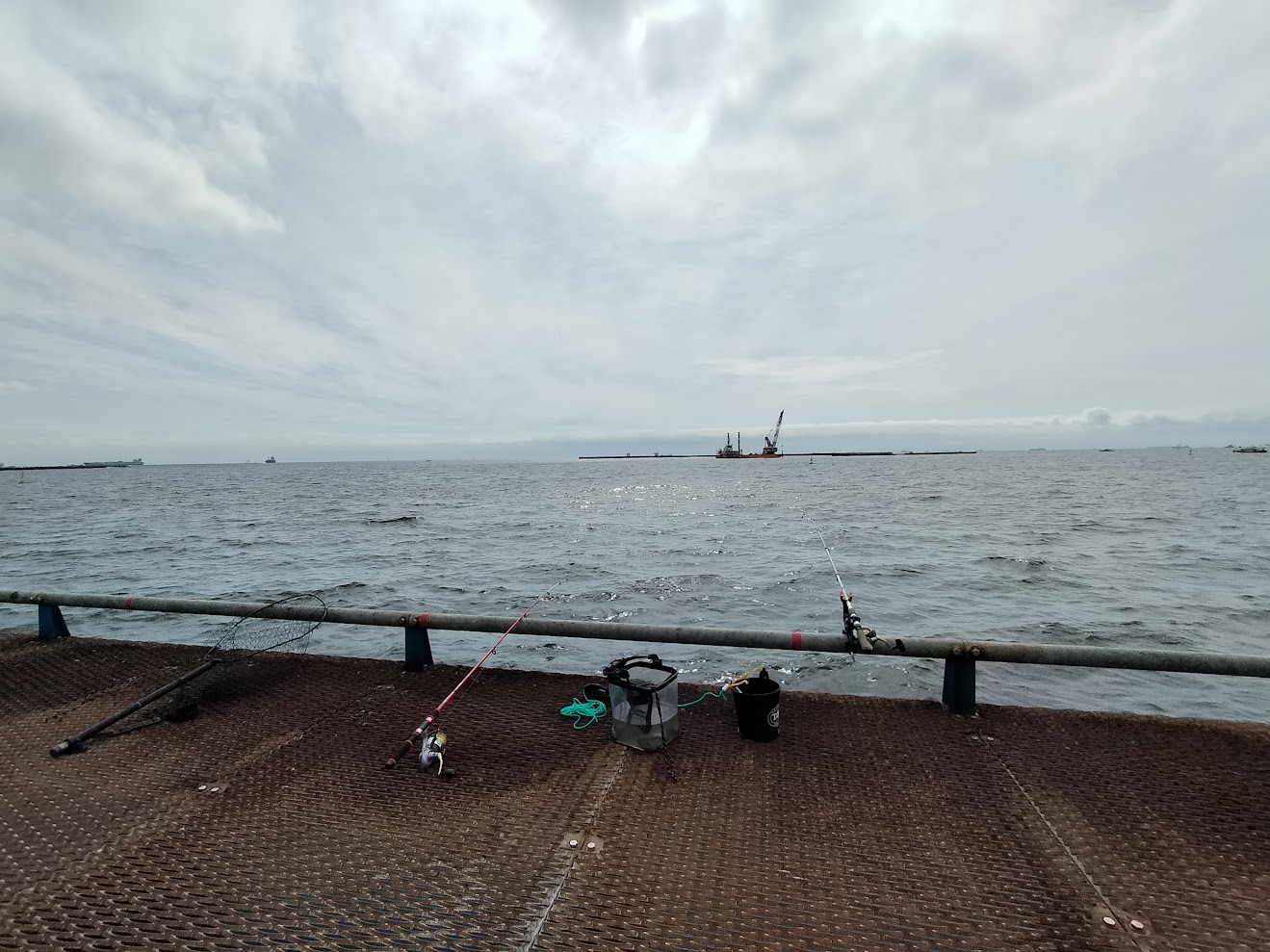 本牧海釣り施設　タモは何を使ってる